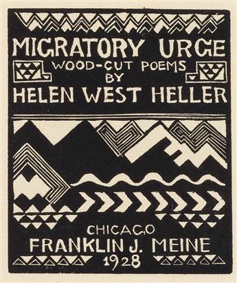 HELLER, HELEN WEST. Migratory Urge.